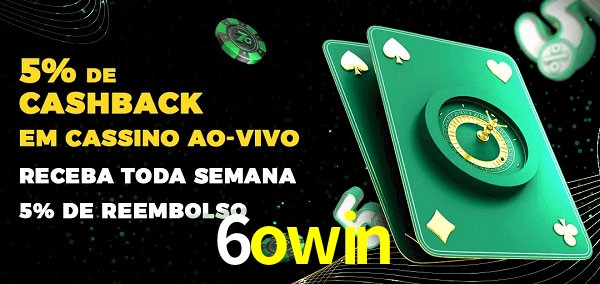 Promoções do cassino ao Vivo 6owin